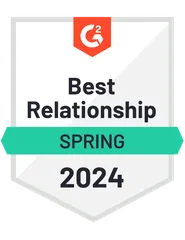 Best relationship Sectigo listed as best relationship in 2024 G2 Spring report